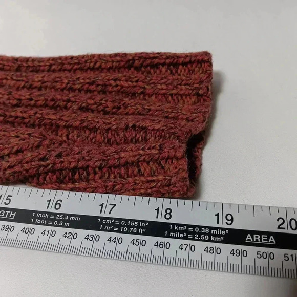 Woolrich 1/2 Zip ladies V Neck Cable Knit Sweater.  Size S. - Picture 4 of 8